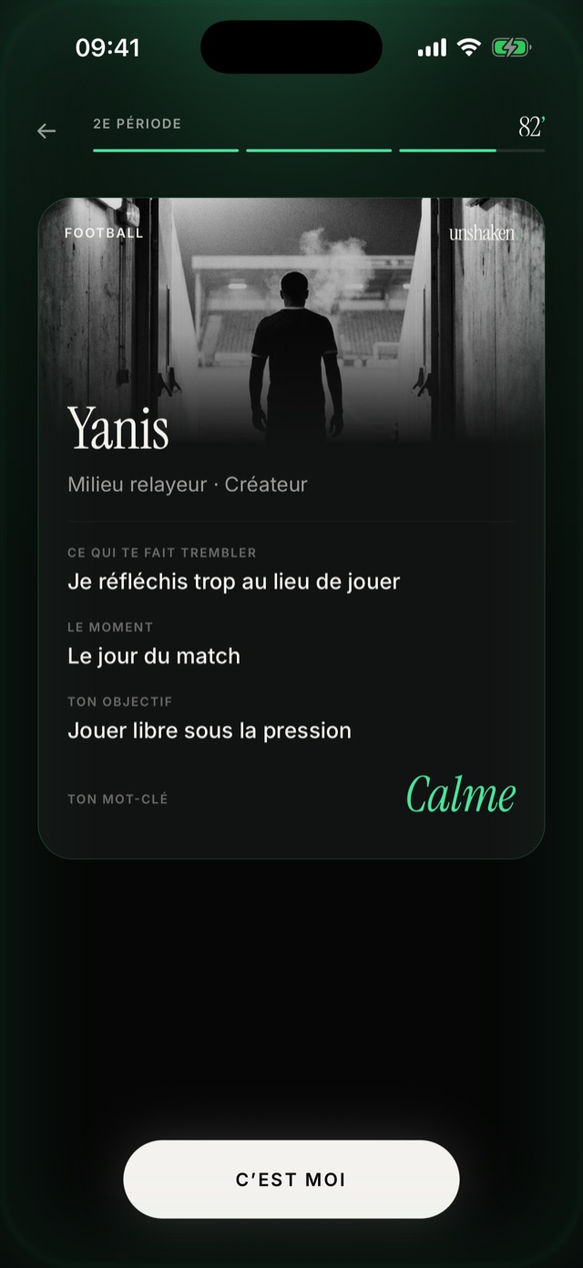 La fiche joueur